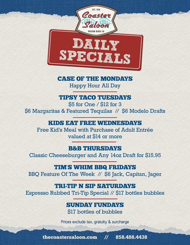 Coaster DailySpecials W 092123 Coaster DailySpecials W 092123
